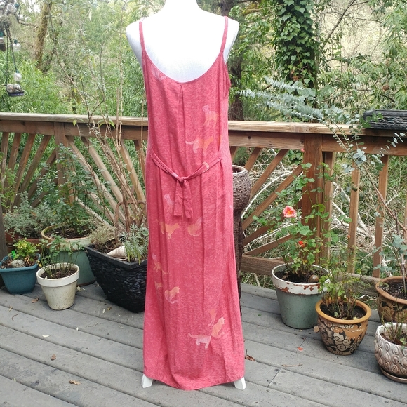 💃Boho Pink batik festival wear Dress Set - Picture 4 of 8